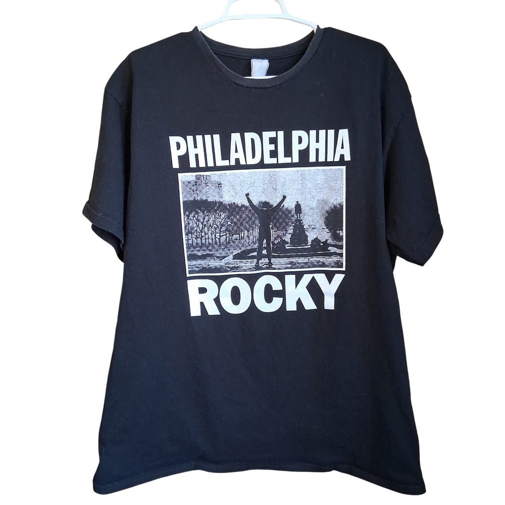 Vintage Philadelphia Rocky Cotton SS Graphic Tee Sz XL